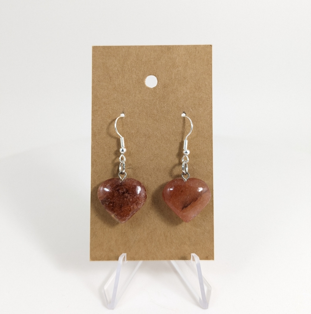 Carnelian Earrings, Handmade, Bohemian Gemstone Jewelry, Vitality Stone, Gift